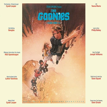 Carátula de la banda de sonido de Los Goonies