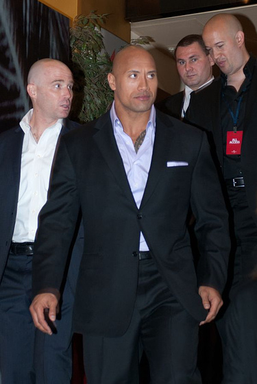 Dwayne Johnson en Fast and Furious 5 (Premiere en Amsterdam. Abril 2011)