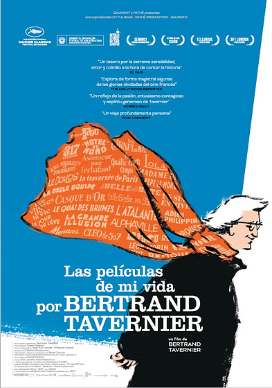 Imagen de Las Películas de mi vida, por Bertrand Tavernier (Cartel español)