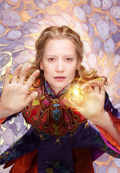 Mia Wasikowska en Alicia a través del espejo