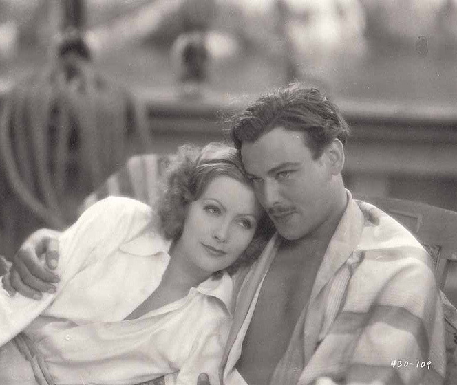Greta Garbo y Nils Asther en Orquídeas Salvajes