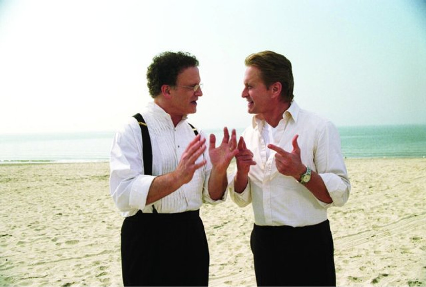 Michael Douglas y Albert Brooks en Hasta que la Muerte los Separe