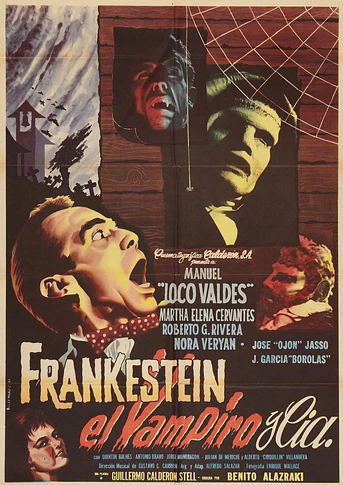 Poster de Frankestein el vampiro y compañía