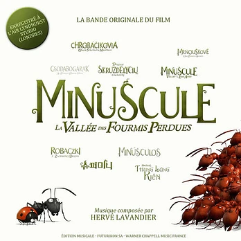 Carátula de la banda de sonido de Minúsculos. El Valle de las hormigas perdidas
