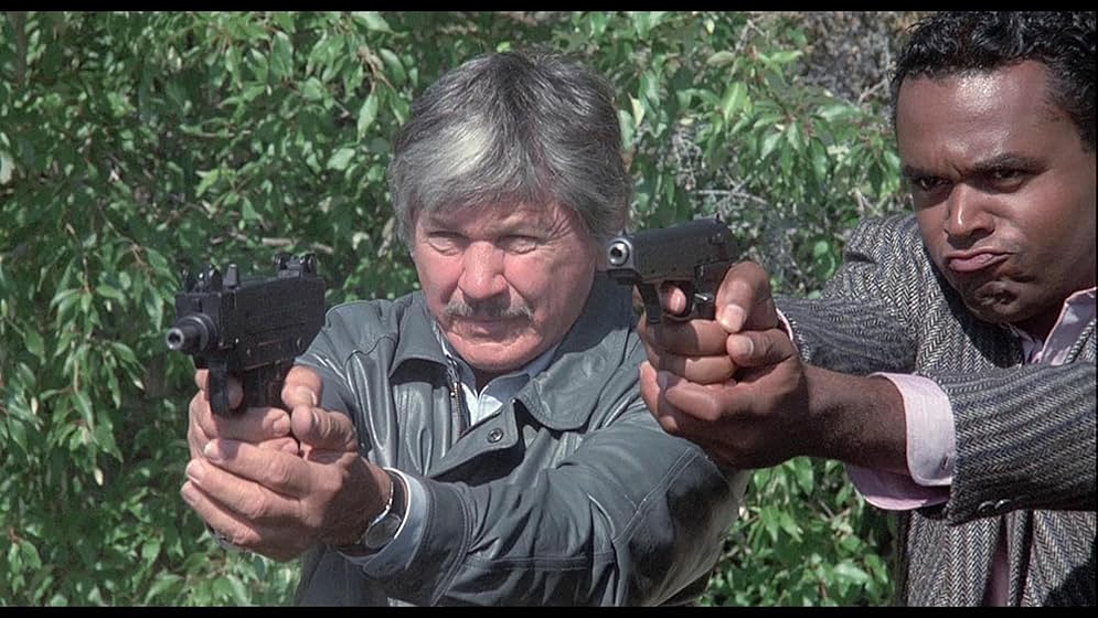 Charles Bronson y Randy Brooks en El Guardaespaldas de la Primera Dama