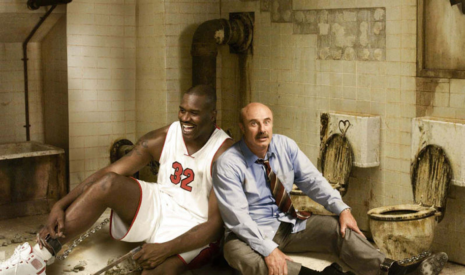 Shaquille O'Neal y Phil McGraw en Scary Movie 4