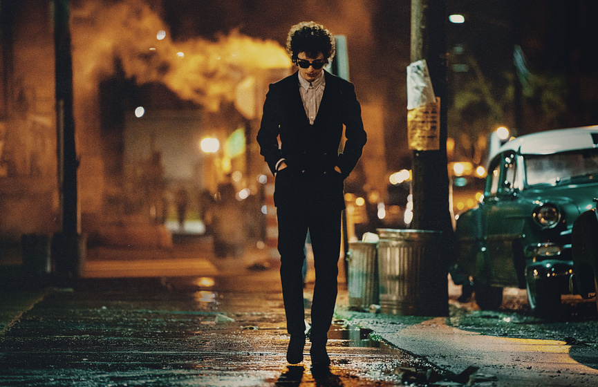 Timothée Chalamet en A Complete Unknown