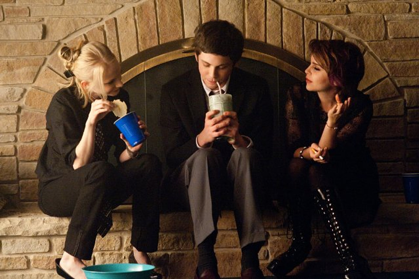 Mae Whitman, Logan Lerman y Erin Wilhelmi en Las Ventajas de Ser un Marginado