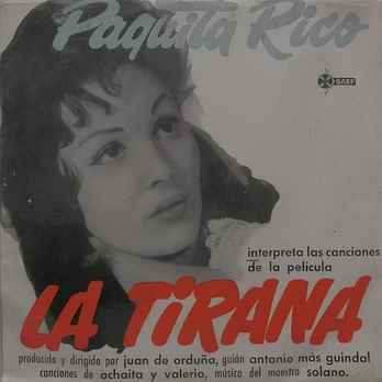 Carátula de la banda de sonido de La Tirana