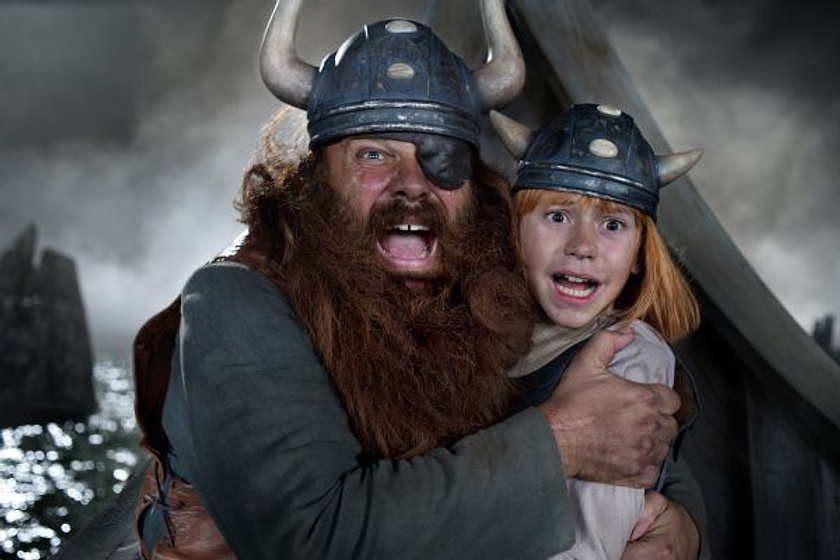 Waldemar Kobus y Jonas Hämmerle en Vicky el vikingo y el martillo de Thor