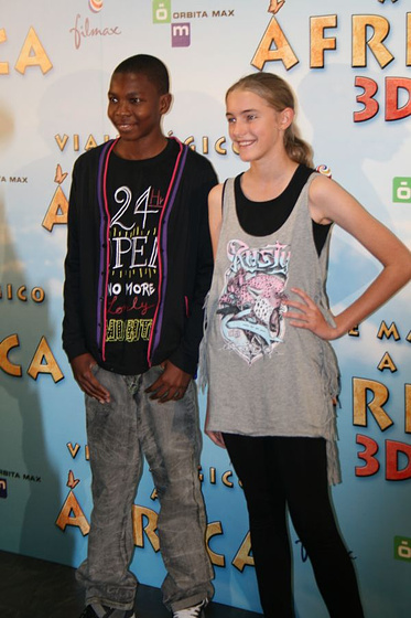 Eva Gerretsen en Viaje mágico a África (Rueda de prensa en Madrid. Mayo 2010)