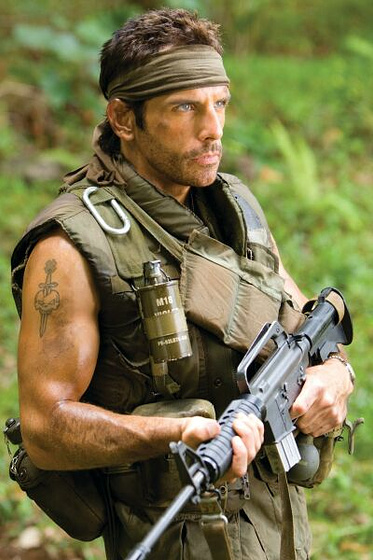 Ben Stiller en Tropic Thunder. ¡Una Guerra Muy Perra!