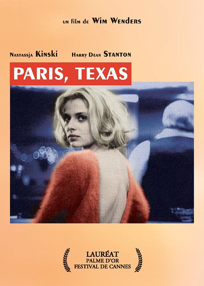Imagen de París, Texas (Cartel francés)