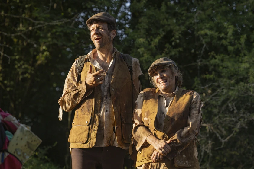 Anabel Alonso y Eduard Soto en Campamento Garra de Oso