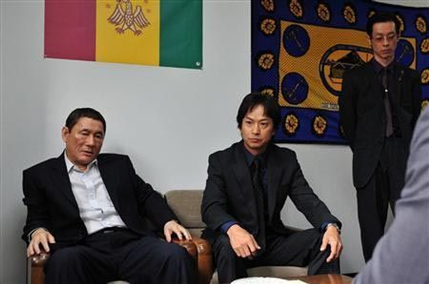 Takeshi Kitano y Ryo Kase en Outrage