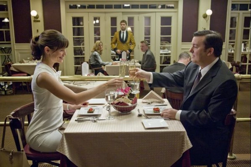 Jennifer Garner y Ricky Gervais en increible-pero-falso