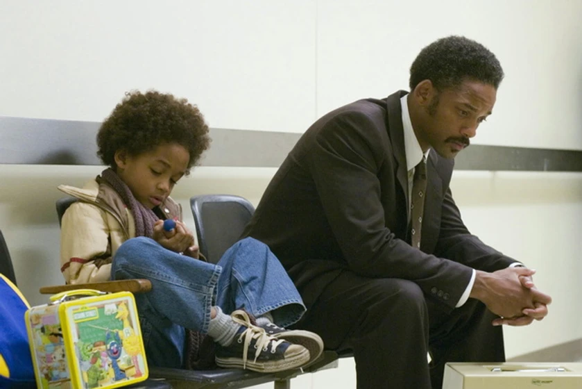 Will Smith y Jaden Smith en en-busca-de-la-felicidad