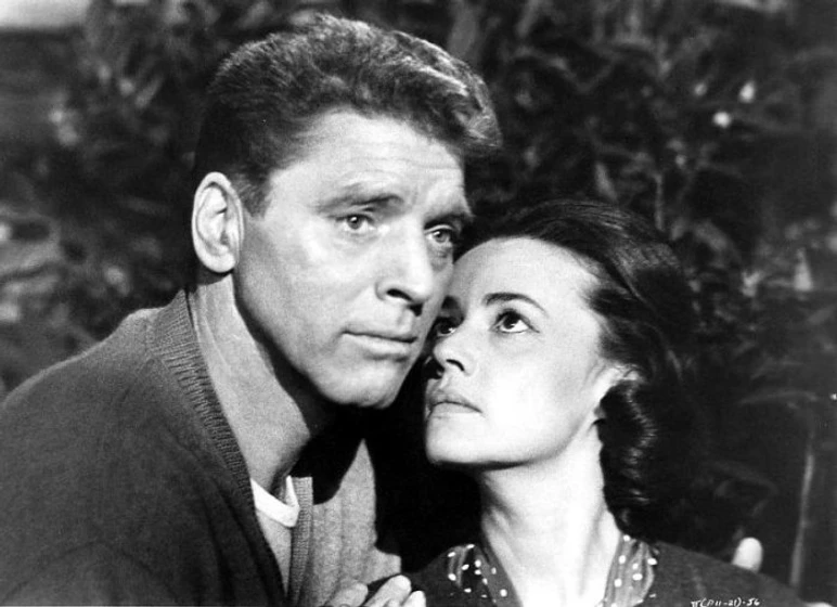 Burt Lancaster y Jeanne Moreau en el-tren