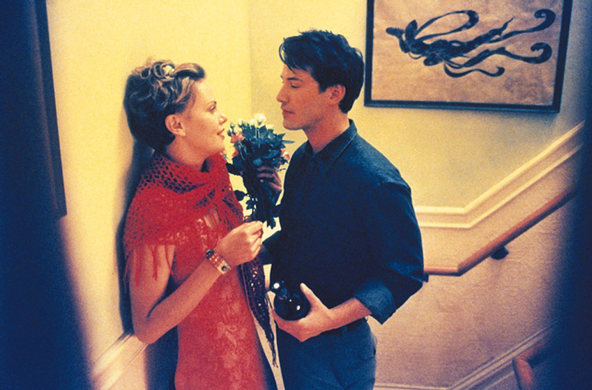 Keanu Reeves y Charlize Theron en Noviembre Dulce