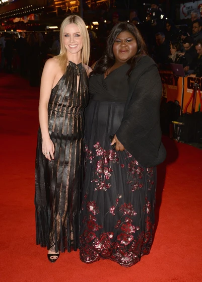 Annabelle Wallis y Gabourey Sidibe en agente-contrainteligente (Premiere en Londres. Febrero 2016)