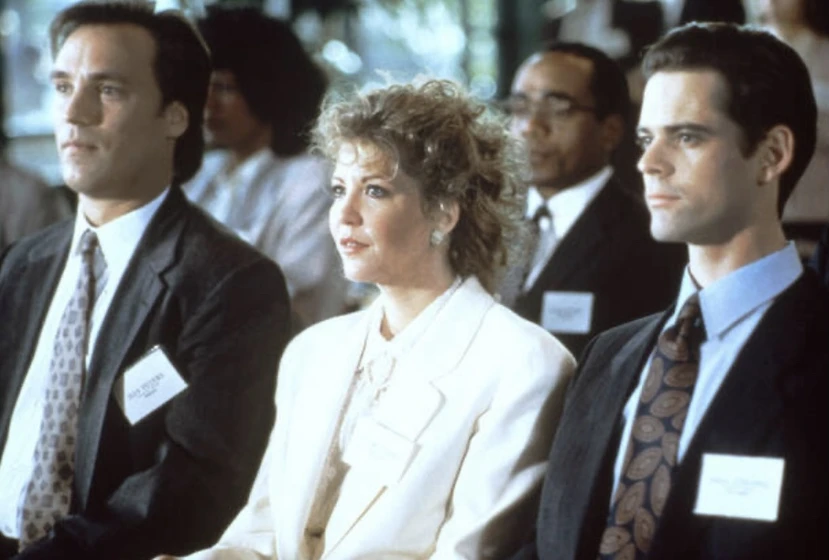 Nancy Allen, C. Thomas Howell, Patrick Bauchau y Tom Wright [I] en amenaza-peligrosa