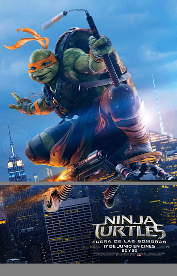 Imagen de Ninja Turtles. Fuera de las Sombras (Cartel personajes español)