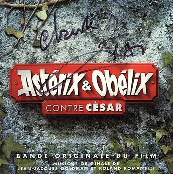 Carátula de la banda de sonido de Astérix y Obélix contra el César