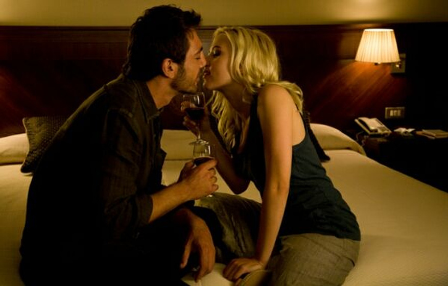 Scarlett Johansson y Javier Bardem en Vicky Cristina Barcelona