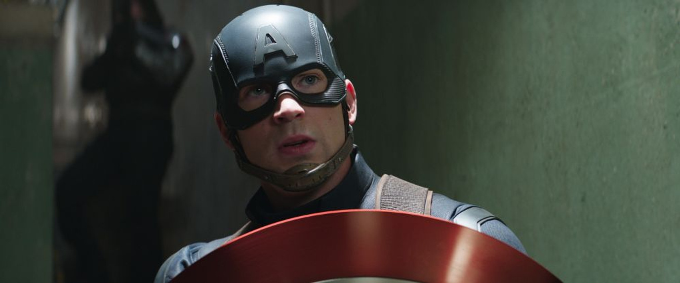 Chris Evans en Capitán América. Civil war