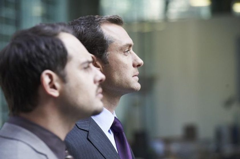 Jude Law y Moritz Bleibtreu en 360. Juego de Destinos