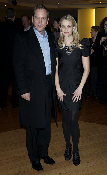 Kiefer Sutherland y Reese Witherspoon en Monstruos Contra Alienígenas (Premiere en Londres. Marzo 2009)