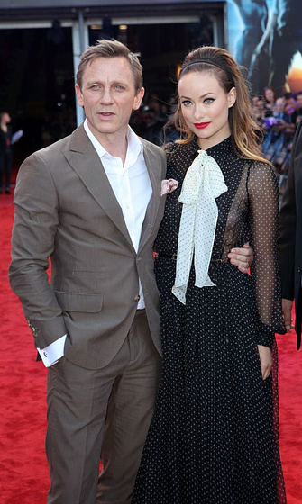 Daniel Craig y Olivia Wilde en Cowboys & Aliens (Premiere en Londres. Agosto 2011)