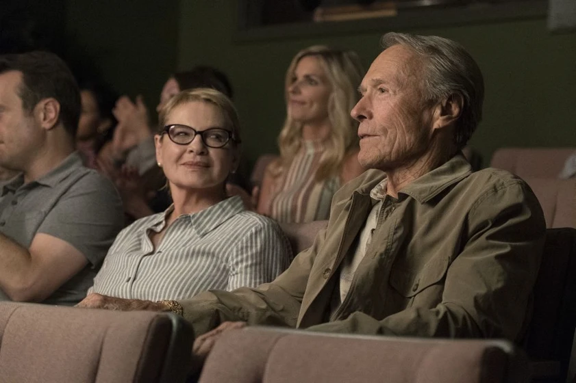 Clint Eastwood y Dianne Wiest en mula
