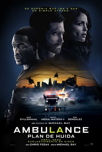 Poster de Ambulance. Plan de Huida