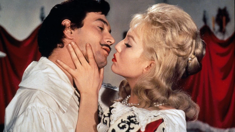 Mylène Demongeot y Gérard Barray en la-venganza-de-milady
