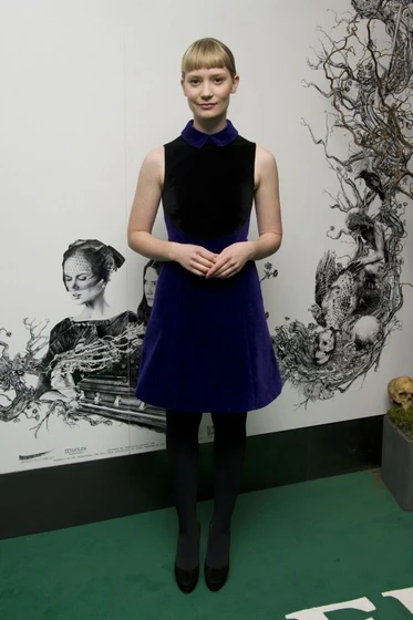Mia Wasikowska en stoker (Premiere en Londres. 2013)