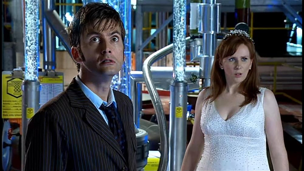 David Tennant y Catherine Tate en doctor-who-novia-a-la-fuga