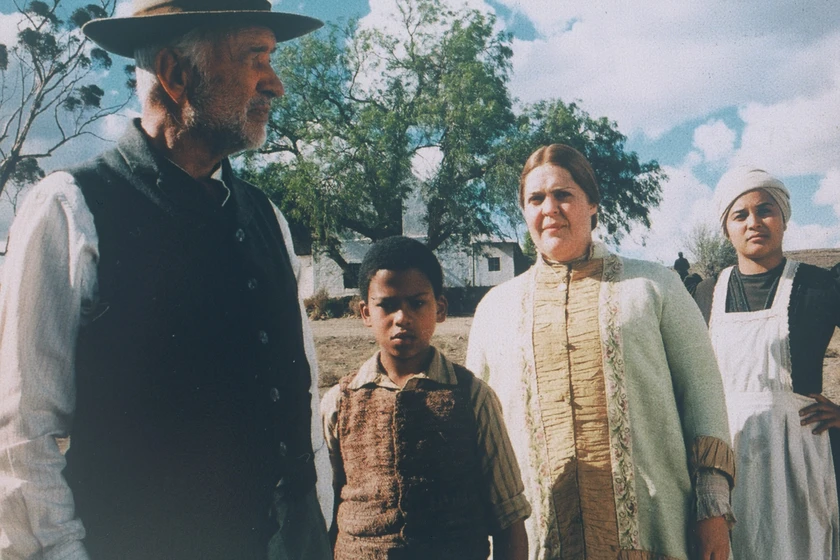 Armin Mueller-Stahl, Luke Gallant y Karin van der Laag en the-story-of-an-african-farm