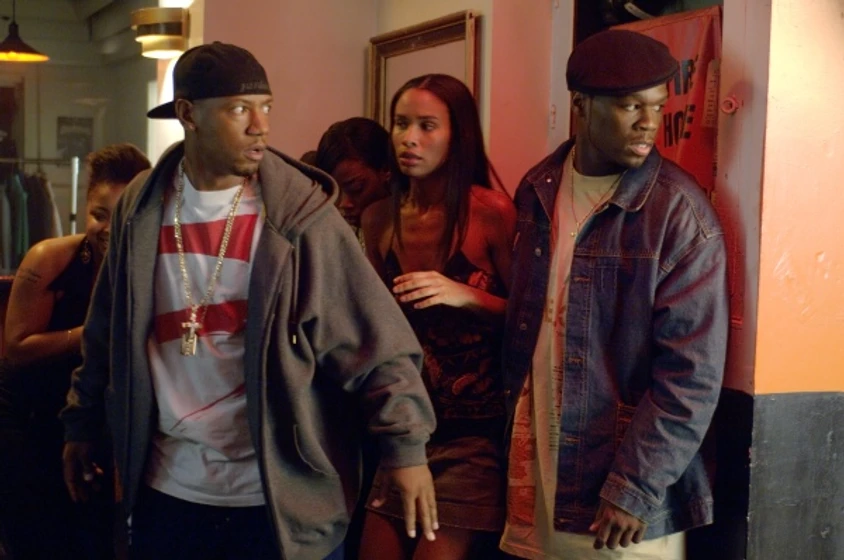 Joy Bryant y 50 Cent en get-rich-or-die-tryin