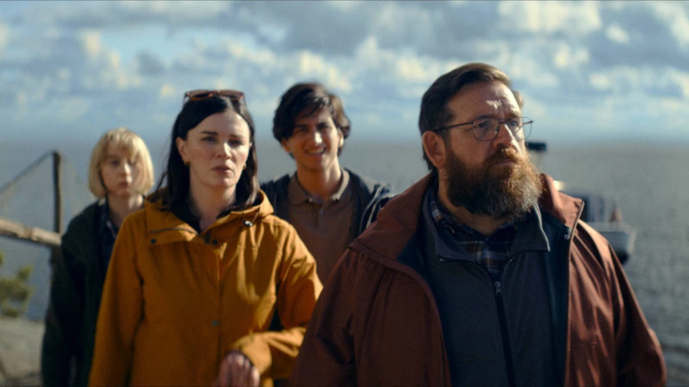 Nick Frost y Sebastian Croft en get-away