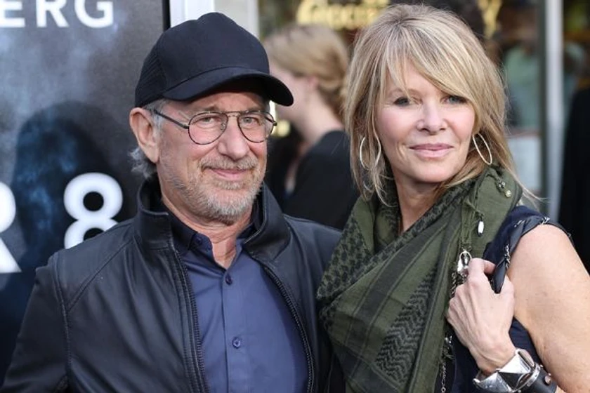 Steven Spielberg y Kate Capshaw en super-8 (Premiere en Los Ángeles. Junio 201)