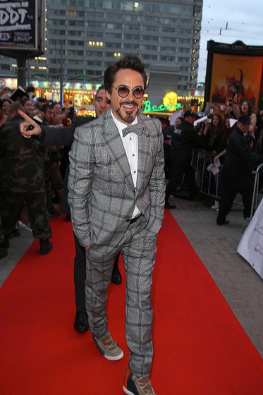 Robert Downey Jr. en Los Vengadores (2012) (Premiere en Moscu. Abril 2012)