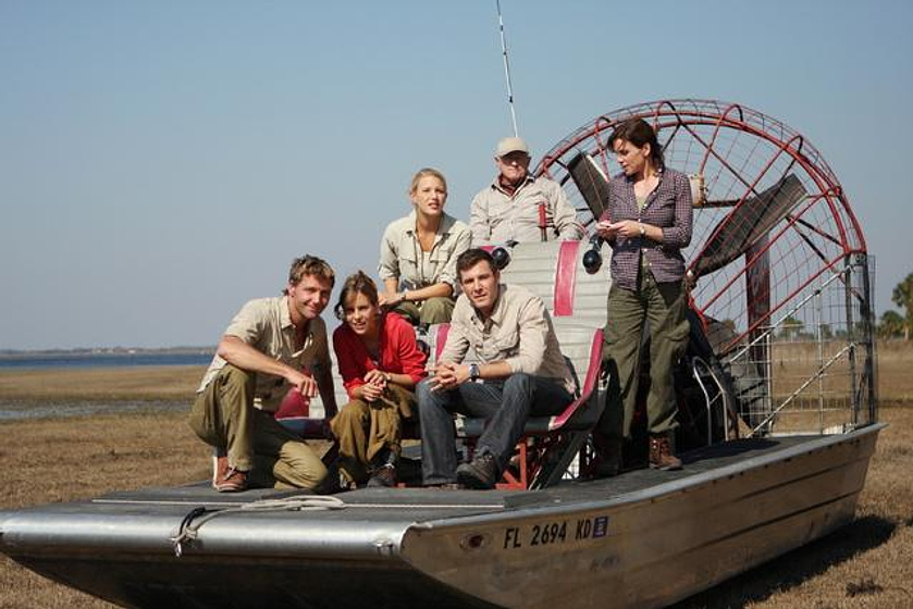 Birthe Wolter, Bruno Eyron, Eva-Maria Grein von Friedl, Patrik Fichte, Jochen Schropp y Gisa Zach en Luna de miel en Florida (Rumbo al Paraíso)