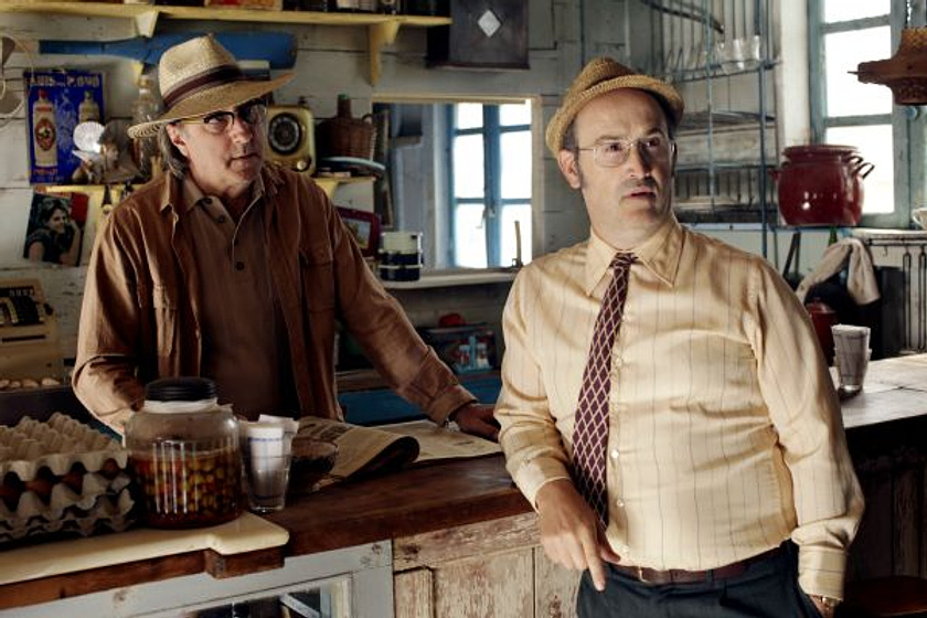 Javier Cámara [I] y Ramón Fontserè en Vivir es Fácil con los Ojos Cerrados