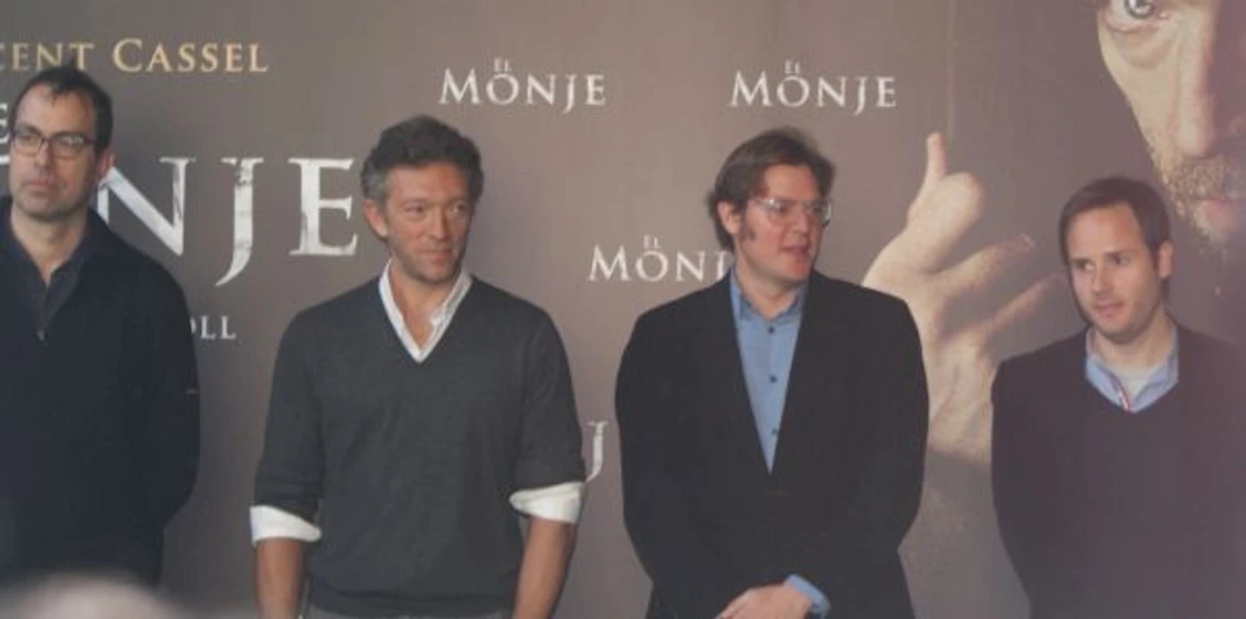 Vincent Cassel y Dominik Moll en el-monje-2011 (Photocall en Madrid. Enero 2012)