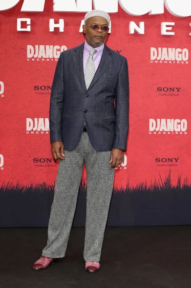 Samuel L. Jackson en django-desencadenado (Premiere en Berlin. Enero 2013)