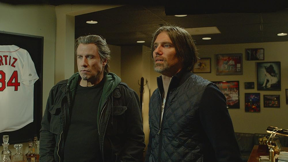 John Travolta y Anson Mount en El Falsificador