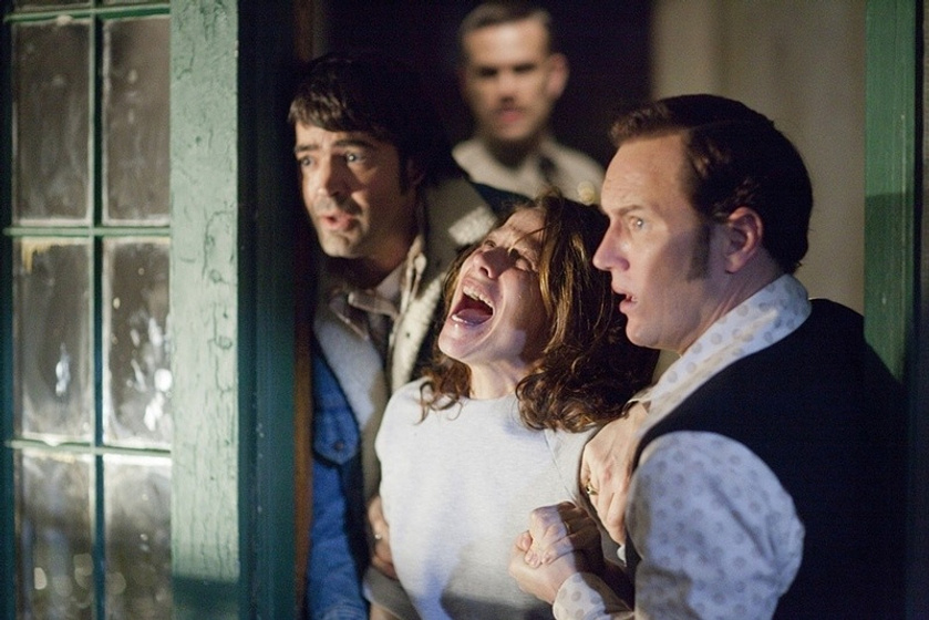 Lili Taylor, Ron Livingston, Patrick Wilson [I] y John Brotherton en Expediente Warren. The Conjuring