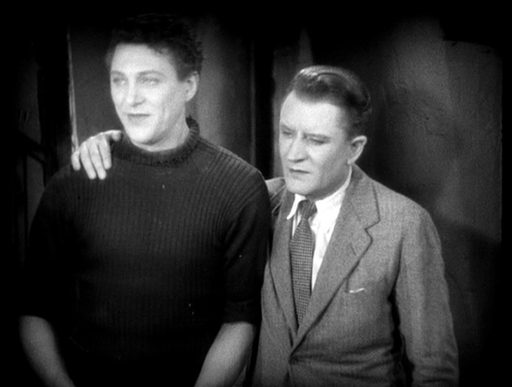 Malcolm Keen y Carl Brisson en El Hombre de la isla de Man