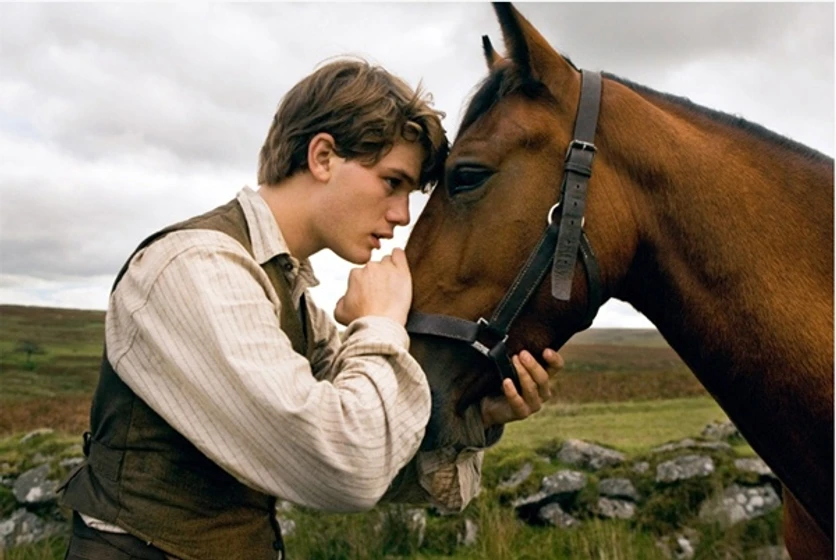 Jeremy Irvine en War Horse (Caballo de batalla)